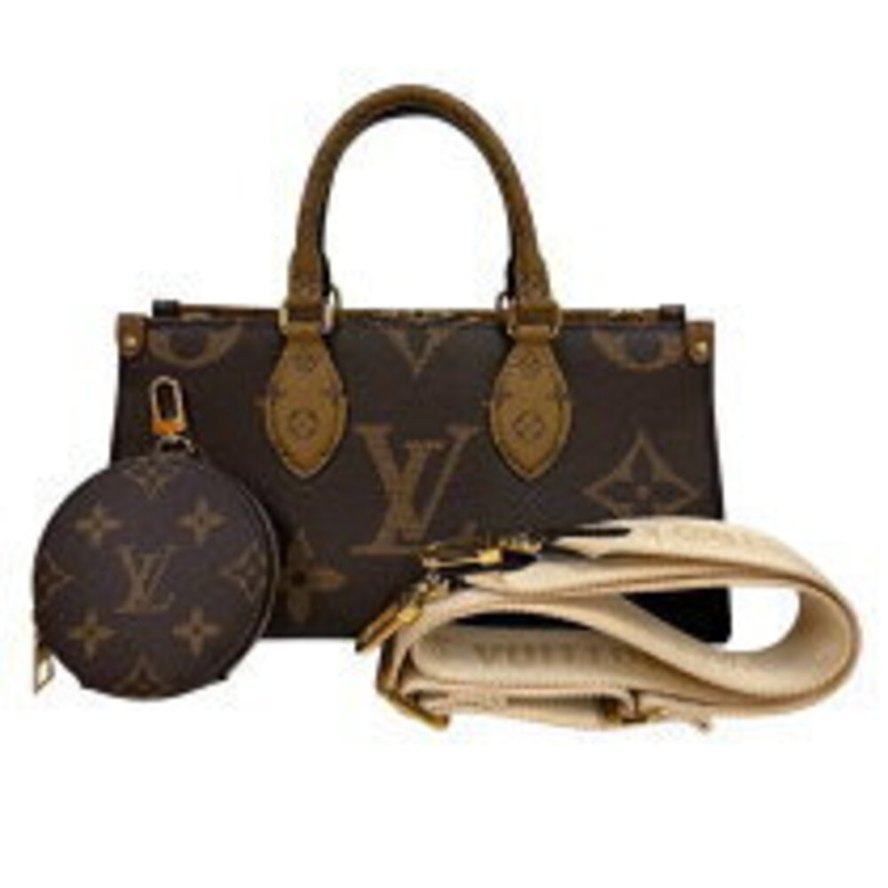Louis Vuitton On the Go EW Brown Monogram Giant Reverse Handbag